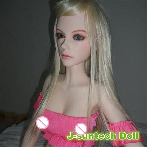 Blonde Hair 132cm Sex Doll With Blue Eyes Mini Slim Realistic Breasts