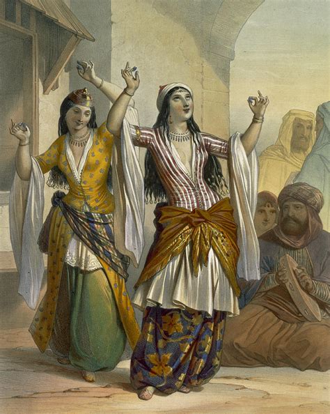 egyptian dancing girls performing drawing by emile prisse d avennes pixels