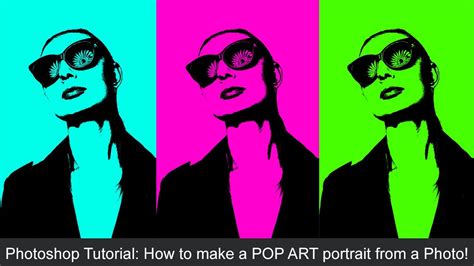 Photoshop Tutorial How To Make A Pop Art Portrait From A Photo Youtube