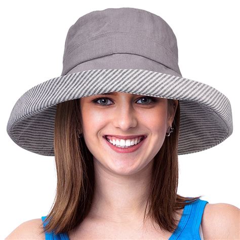 Solaris Womens Bucket Hat Uv Sun Protection Lightweight Packable Summer Travel Beach Capdark