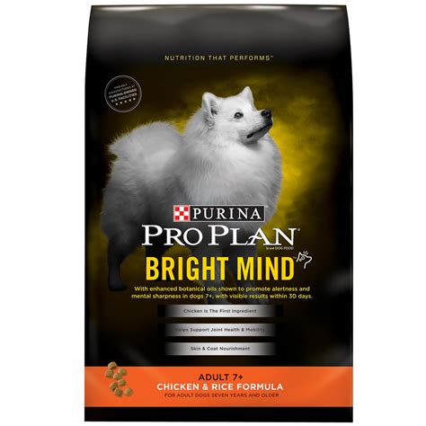 They aim to put your dog first and always use meat as the first ingredient in all of their recipes. Purina Pro Plan Bright Mind - Chicken & Rice Dry Adult 7 ...