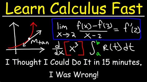 Understand Calculus In 35 Minutes Youtube