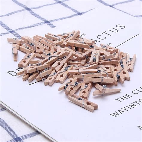 1000 Pcslot Birch Wooden Clothes Pins Mini Clothespins Pegs Natural