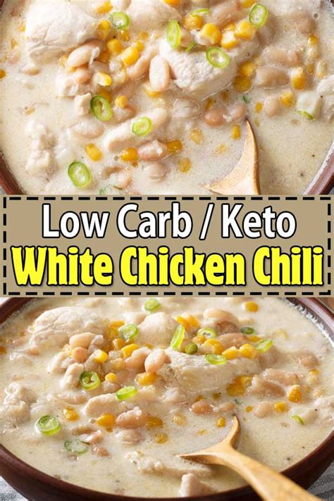 To thin is out, add extra broth. Keto White Chicken Chili - BEST Low Carb Creamy White ...