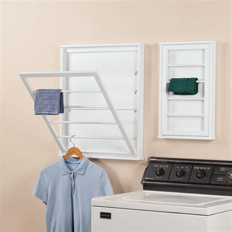 Wall Mounted Laundry Drying Rack Space Saving Design Durable