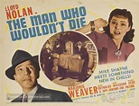 The Man Who Wouldn't Die (1942) movie poster