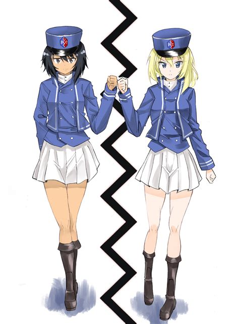Andou And Oshida Girls Und Panzer Drawn By Enomauritzstiller