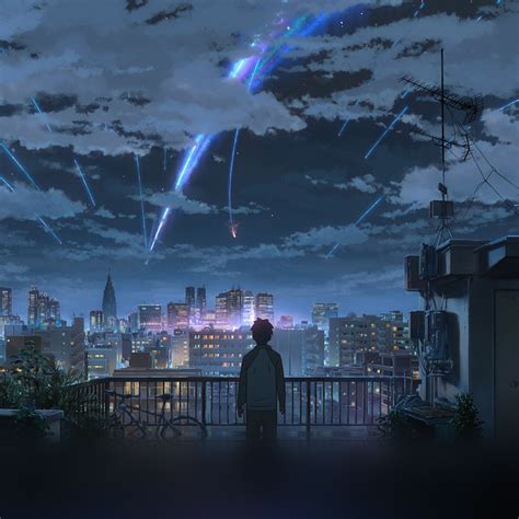 Aw28 Yourname Night Anime Sky Illustration Art Wallpaper