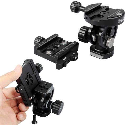 Adjustable Lever Clamp Adapter For Tripod Ballhead Quick Release Plate