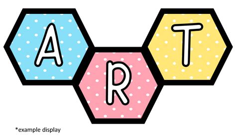 Spotty Pastel Display Lettering Teaching Resources