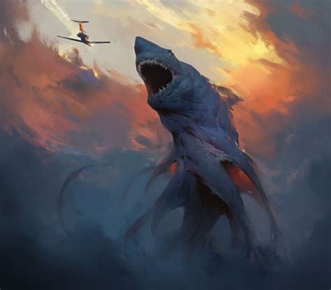 Shark By Vyacheslav Safronov Scifi Fantasy Art Fantasy Creatures