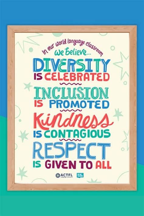 World Language Diversity And Inclusion Poster Free Printable World