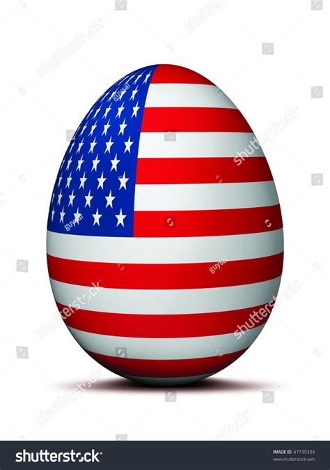Usa Flag Easter Egg Stock Illustration 47739334 Shutterstock