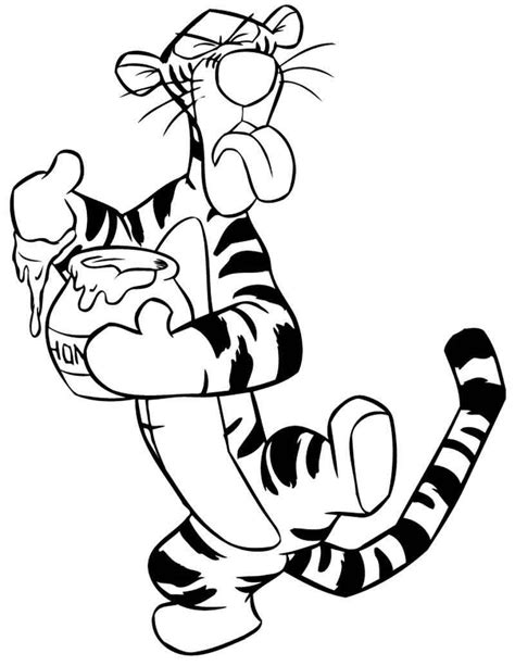 Printable Tigger Coloring Pages Cartoon Coloring Pages Disney