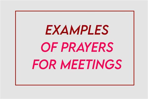 2024 Sample Prayers For Meetings Activity Leadership Business