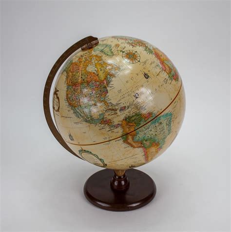 Vintage Replogle 12 Diameter World Classic Series Globe Made Usa Wood