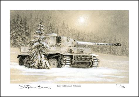 Tiger I Of Michael Wittmann Limited Edition Greetings Card LE