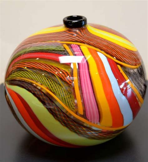 verre de murano vase boule massimiliano schiavon contemporary glass art art glass vase