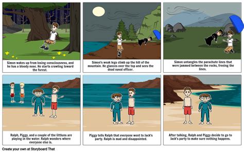 Chapter 9 Lord Of The Flies Storyboard By Dc64ed9e