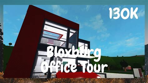 Tour Of Roblox Bloxburg Office 130k Industrial Themed Youtube