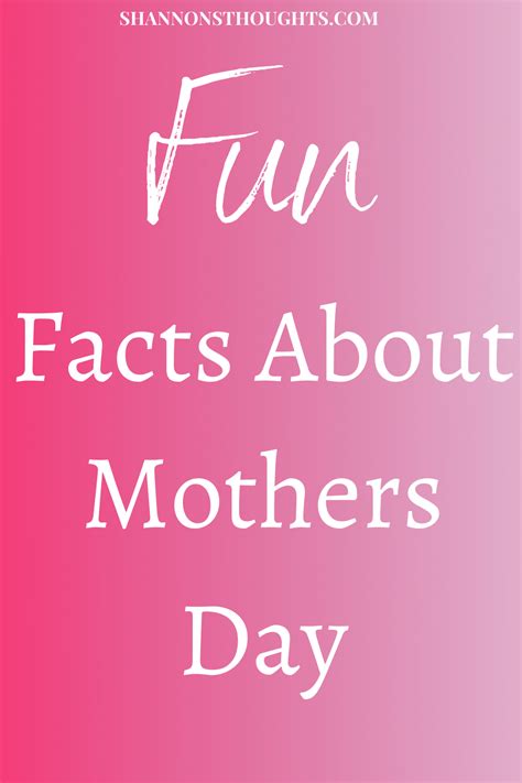 Why Not Wow Mom This Mothers Day With Some Cool Facts About Her Special Day Check Out These