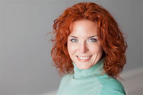 Royalty Free Portrait Of Beautiful Redhead Mature Woman Pictures