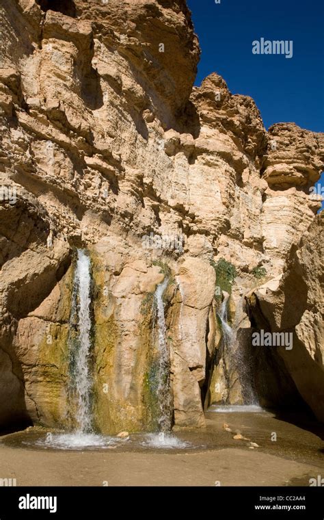 Waterfall At Tamerza Tunisia Stock Photo Alamy