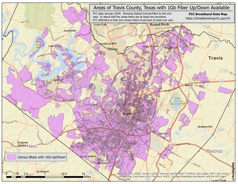 Travis County Texas Areas Of Broadband With 1gb Updown Raustin