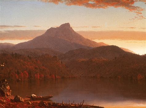 Sanford Robinson Ford 1823 1880 A Lake Twilight 1861 Oil On