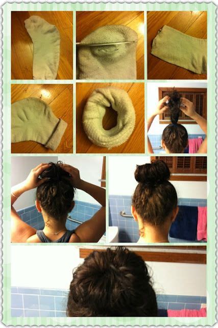 Diy Sock Bun Diy Sock Bun Hair Beauty Hair Styles