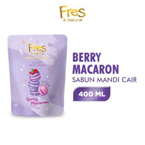 Promo Fres Natural Sabun Mandi Cair Berry Macaron Pouch Refill Ml Diskon Di Seller