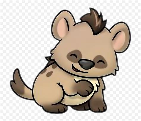 Cute Hyena Sticker Cartoon Hyena Cute Emojihyena Emoji Free