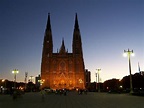 Free La Plata Cathedral in Argentina at Night Stock Photo - FreeImages.com