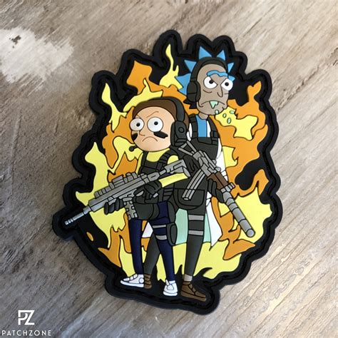 Tactical Rick And Morty Character Patches Patchzone