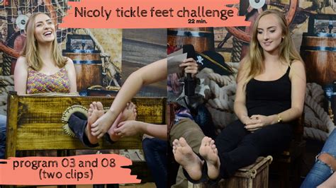Nicoly Tickle Feet Challenge Program 03 And 08 Two Clips Andando Na Prancha Walking The