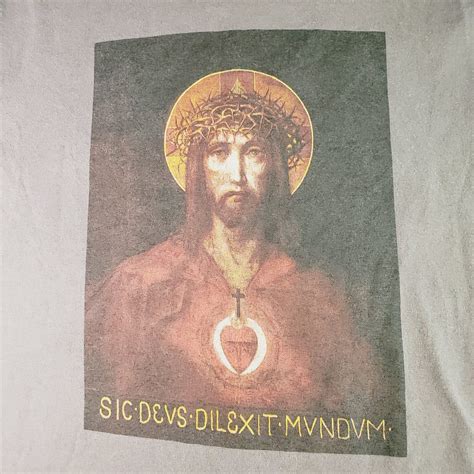 sacred heart jesus christ men s t shirt size small do… gem