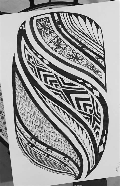 Polynesian Tattoo Tapa Inspired Maori Tattoo Designs Polynesian