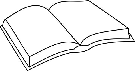 Open Book Coloring Page Free Download On Clipartmag