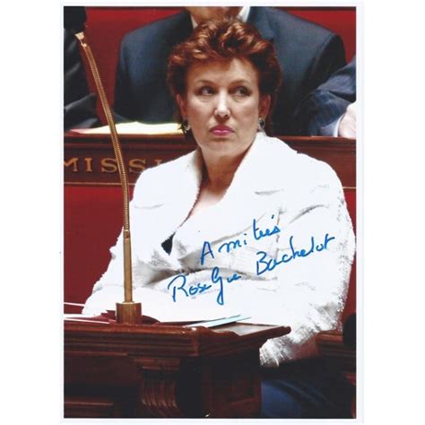 Deux ans plus tard, elle reprend le siège de. Autographe Roselyne BACHELOT (Photo dédicacée)
