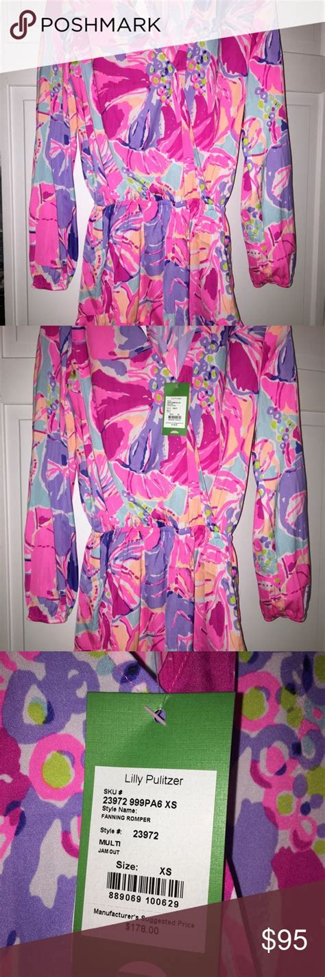 Nwt Lilly Pulitzer Fanning Romper Lilly Pulitzer Pulitzer Lillies