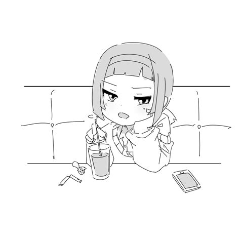 Safebooru 1girl Bangs Cellphone Collared Shirt Commentary Request Couch Cup Dress Shirt Drink
