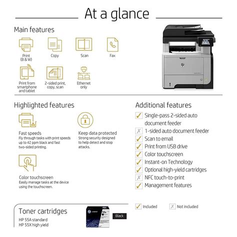 Hp Laserjet Professional Mfp Printer M521dn B00bblg75y For Office