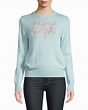 Lingua Franca Original Gangsta Embroidered Cashmere Sweater | Neiman Marcus