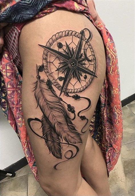 Tattoo Compass And Feather Tattoo 100 Awesome Compass Tattoo Designs Click To See More