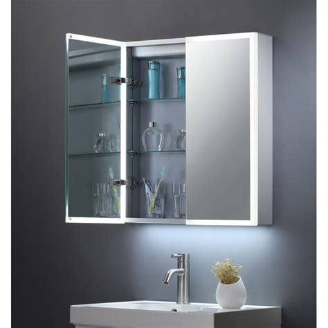 Tailored Bethany Double Door Bathroom Mirror Cabinet Led Surround 600mm X 700mm
