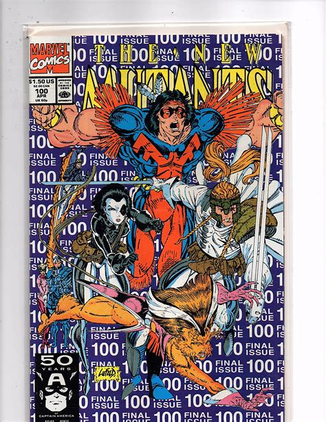 Marvel Comics 1983 New Mutants 100 Liefeld Art Last Issue Cable