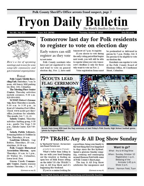 20101007full By Tryon Daily Bulletin Issuu