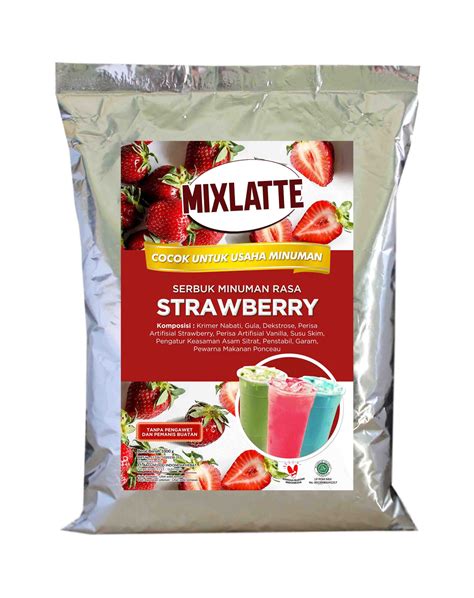 Bubuk Minuman Strawberry | Mixlatte