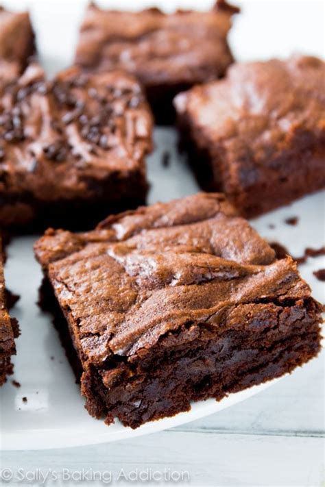 Chewy Fudgy Brownies Recipe Sallys Baking Addiction