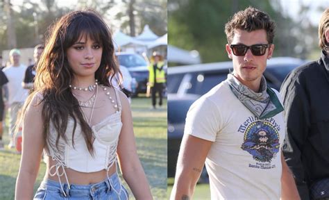 shawn mendes camila cabello seen kissing at coachella one year after breakup
